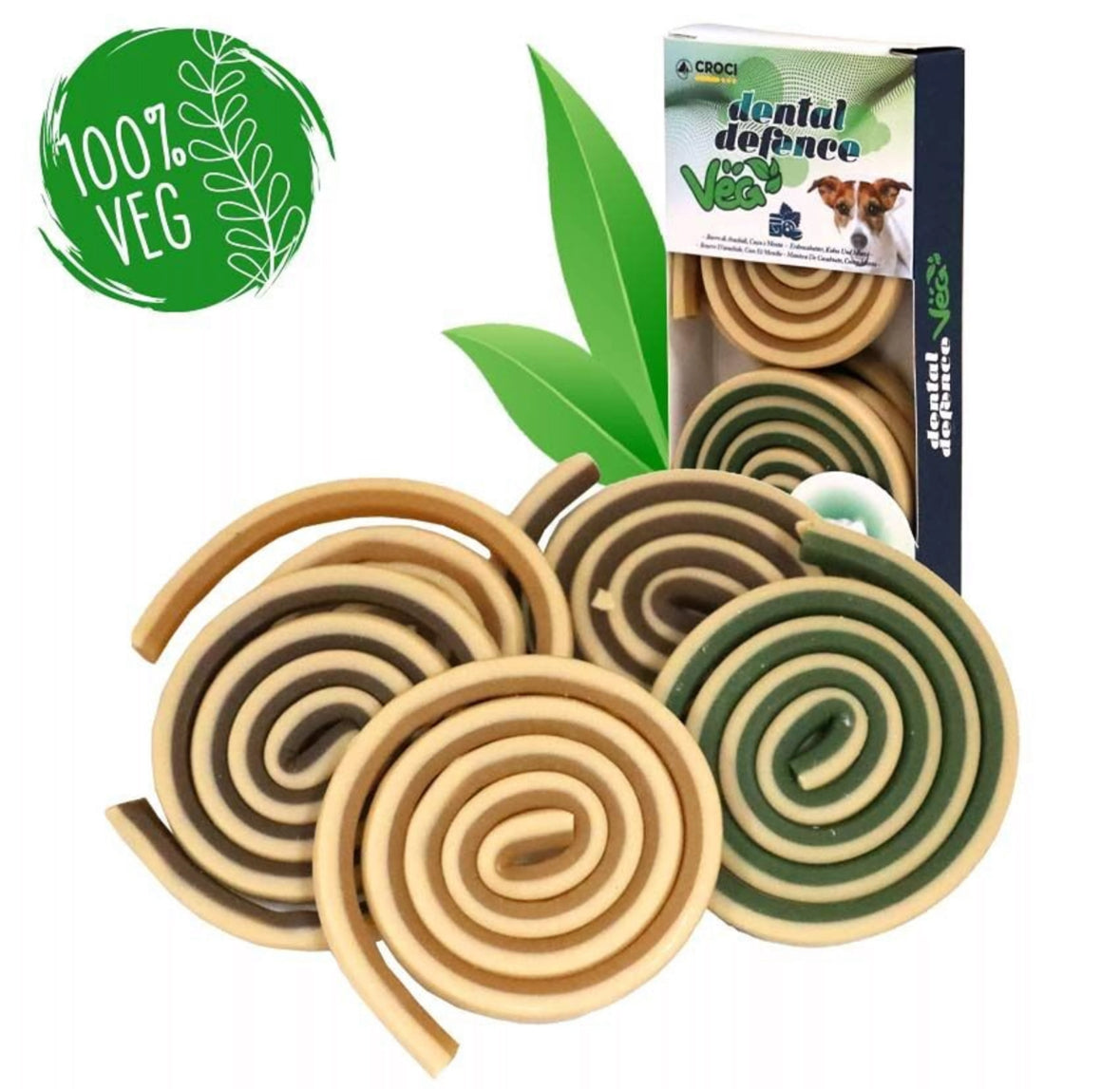 🌀 Roll Dental Defense – Snack végétal pour chiens