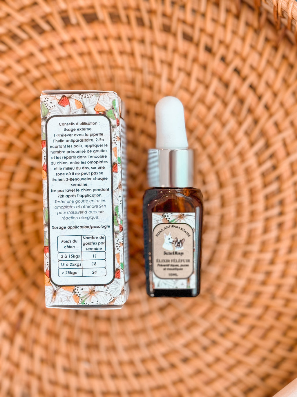 Huile Antiparasitaire Elixir Félèfuir - Protection naturelle contre puces & tiques 🌿