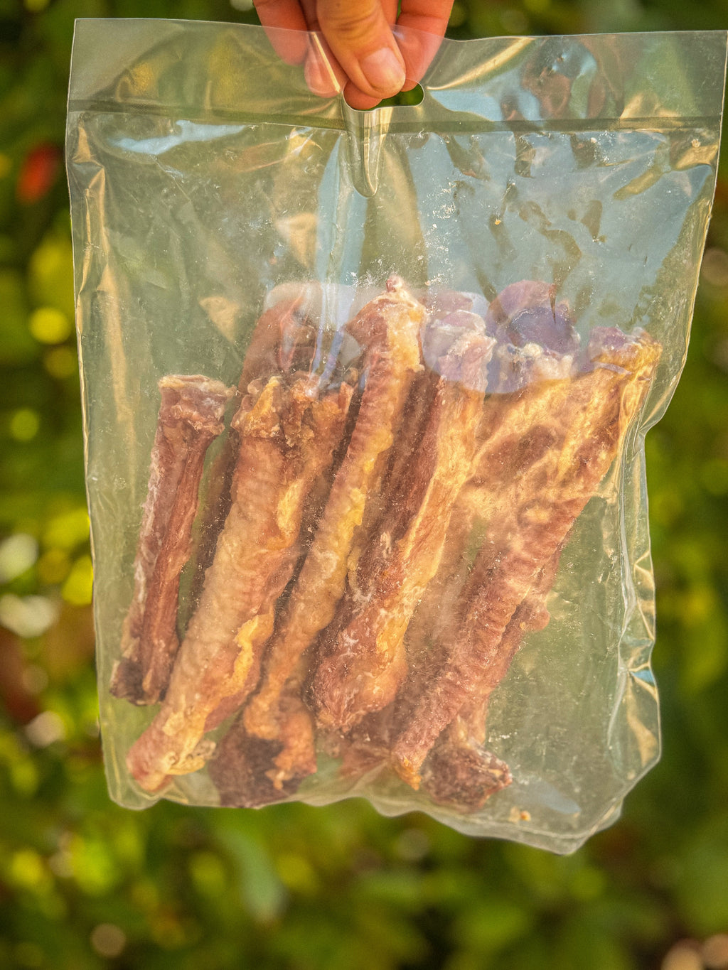 Trachée d'agneau séchée 250G - Mastication courte durée