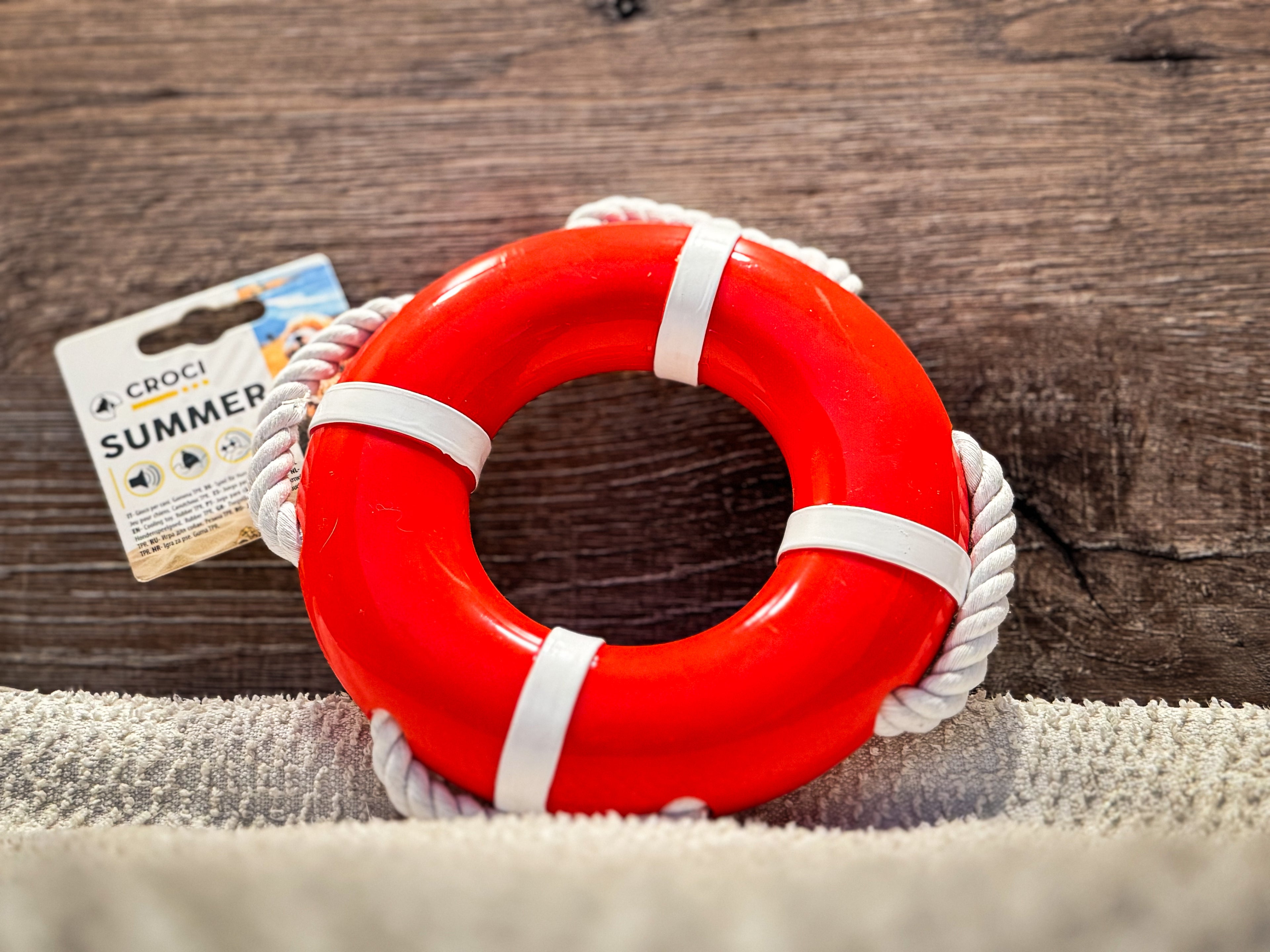 🛟 Jouet flottant pour chien – Bouée de sauvetage résistante