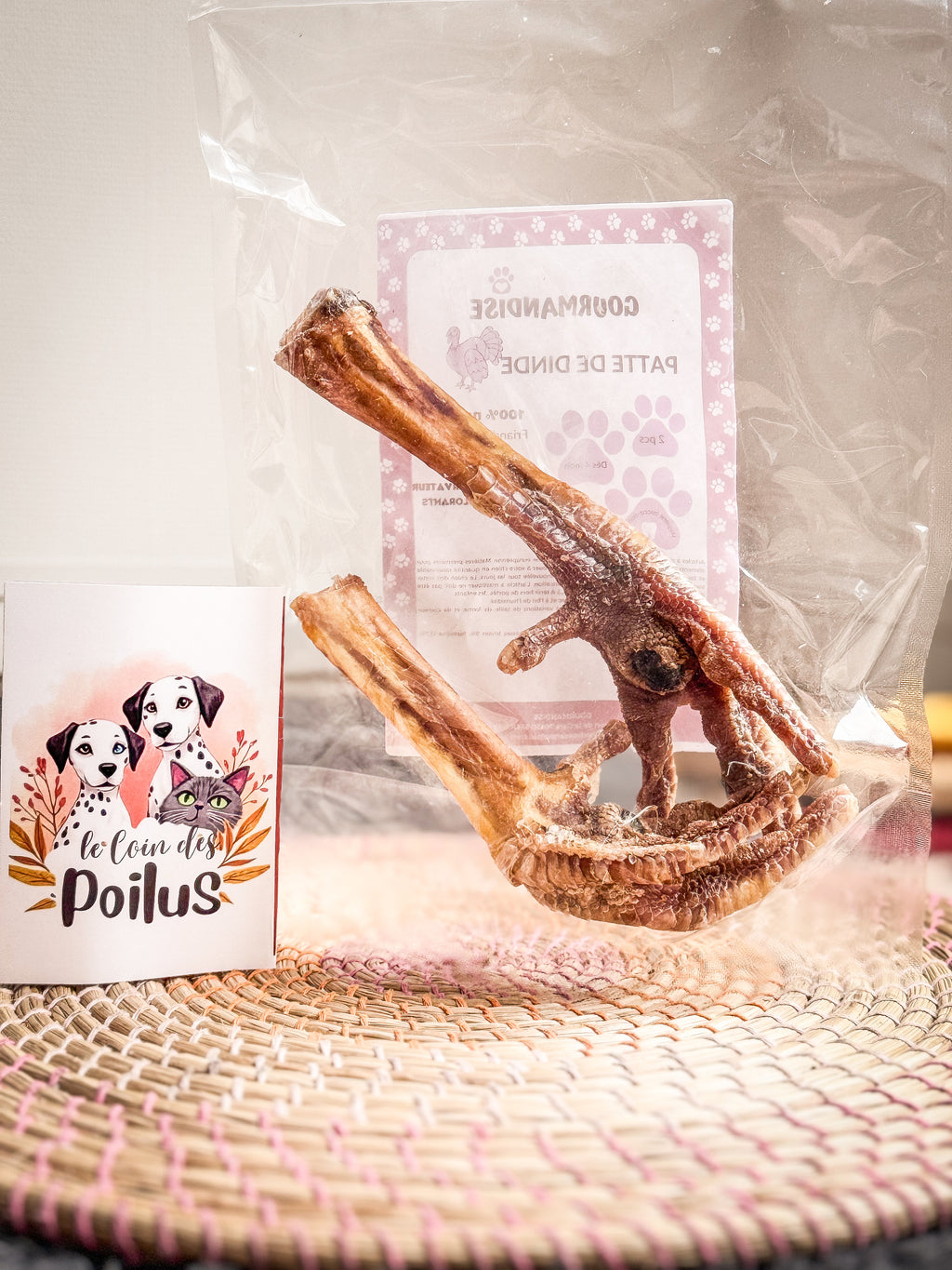 Patte de Dinde X2 - Friandise 100% naturelle pour chien