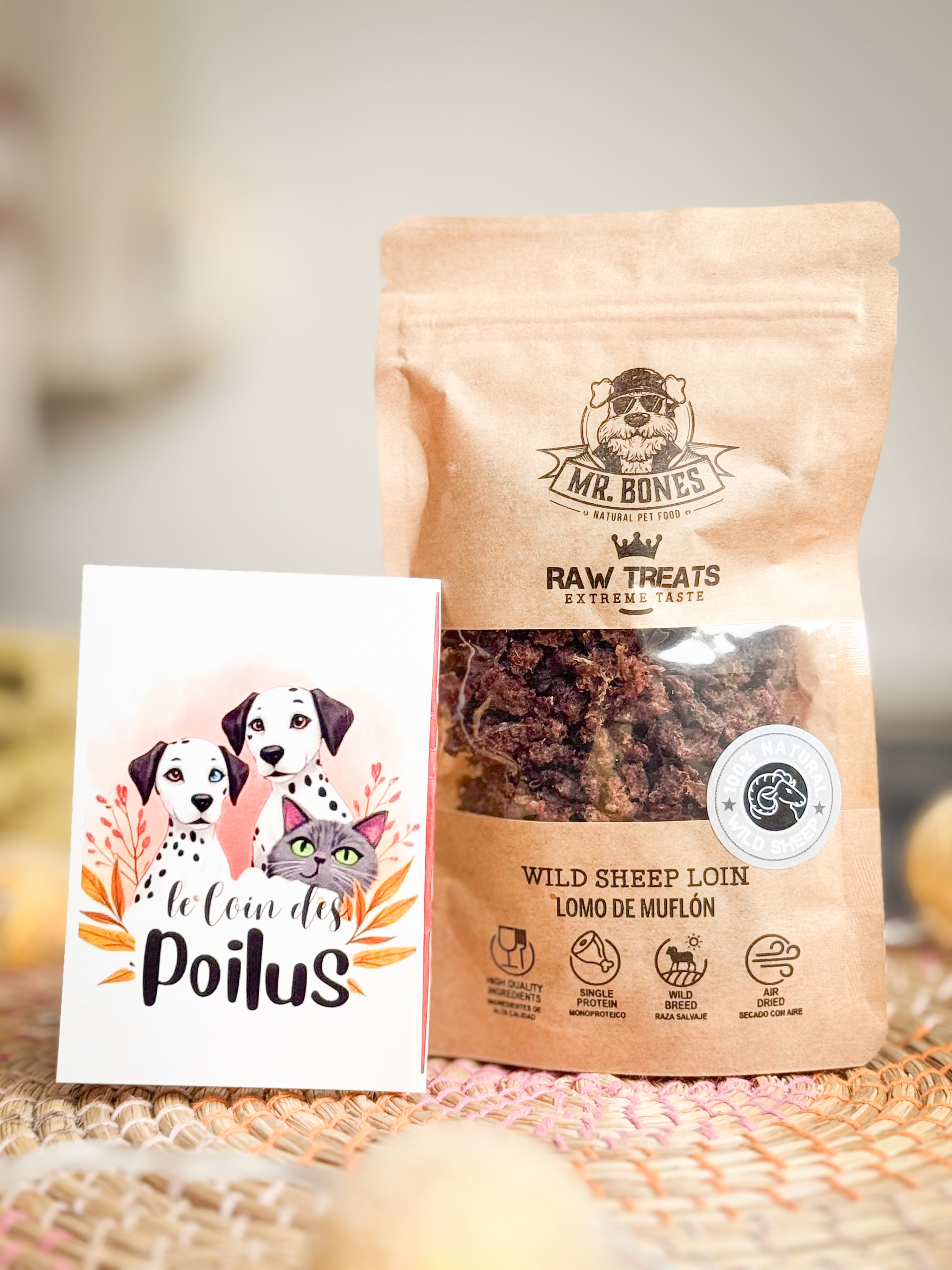 Longe du Mouflon - Friandises naturelles chien & chat 45g