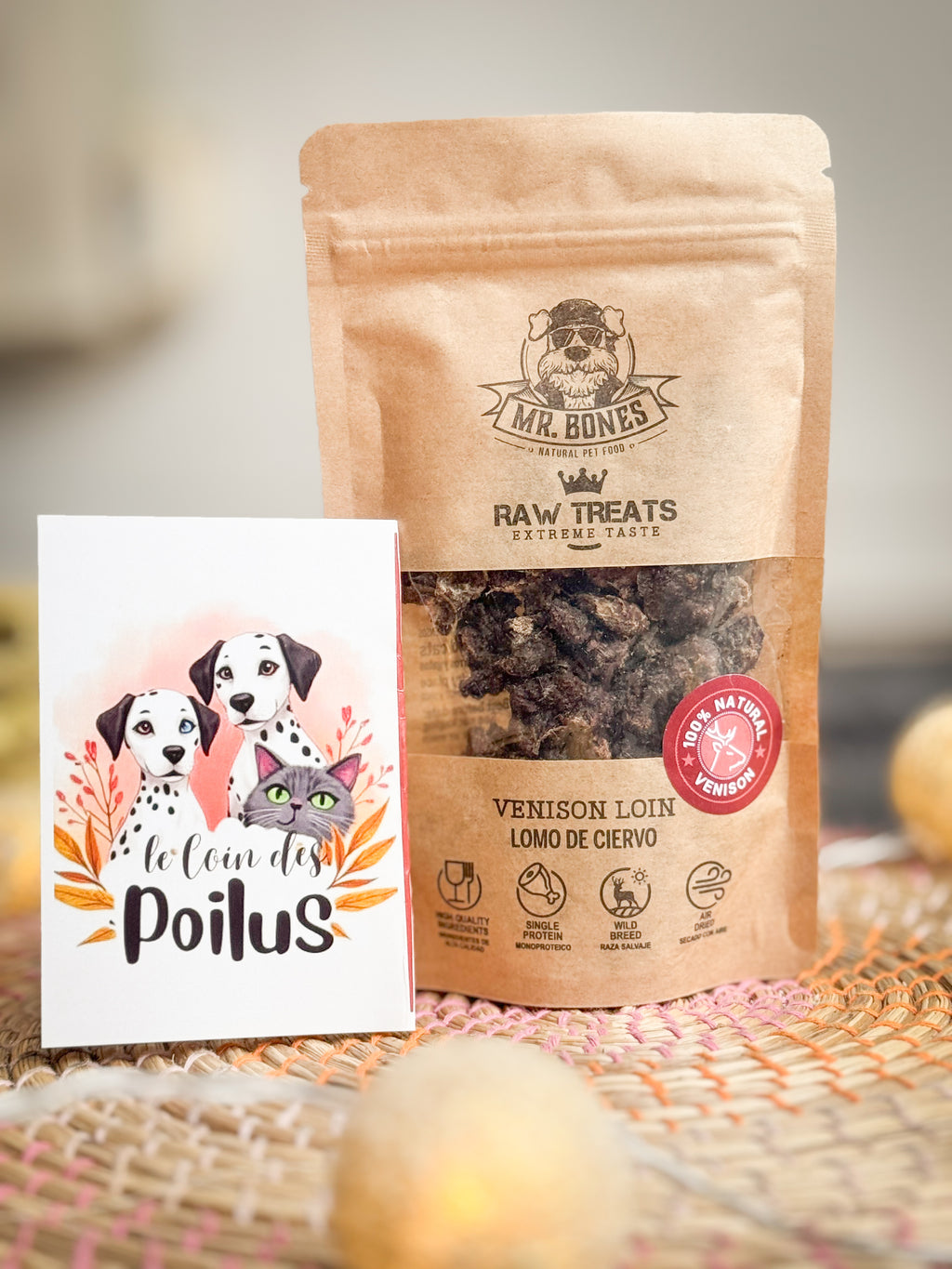 Longe de cerf - Friandises naturelles chien & chat 45g