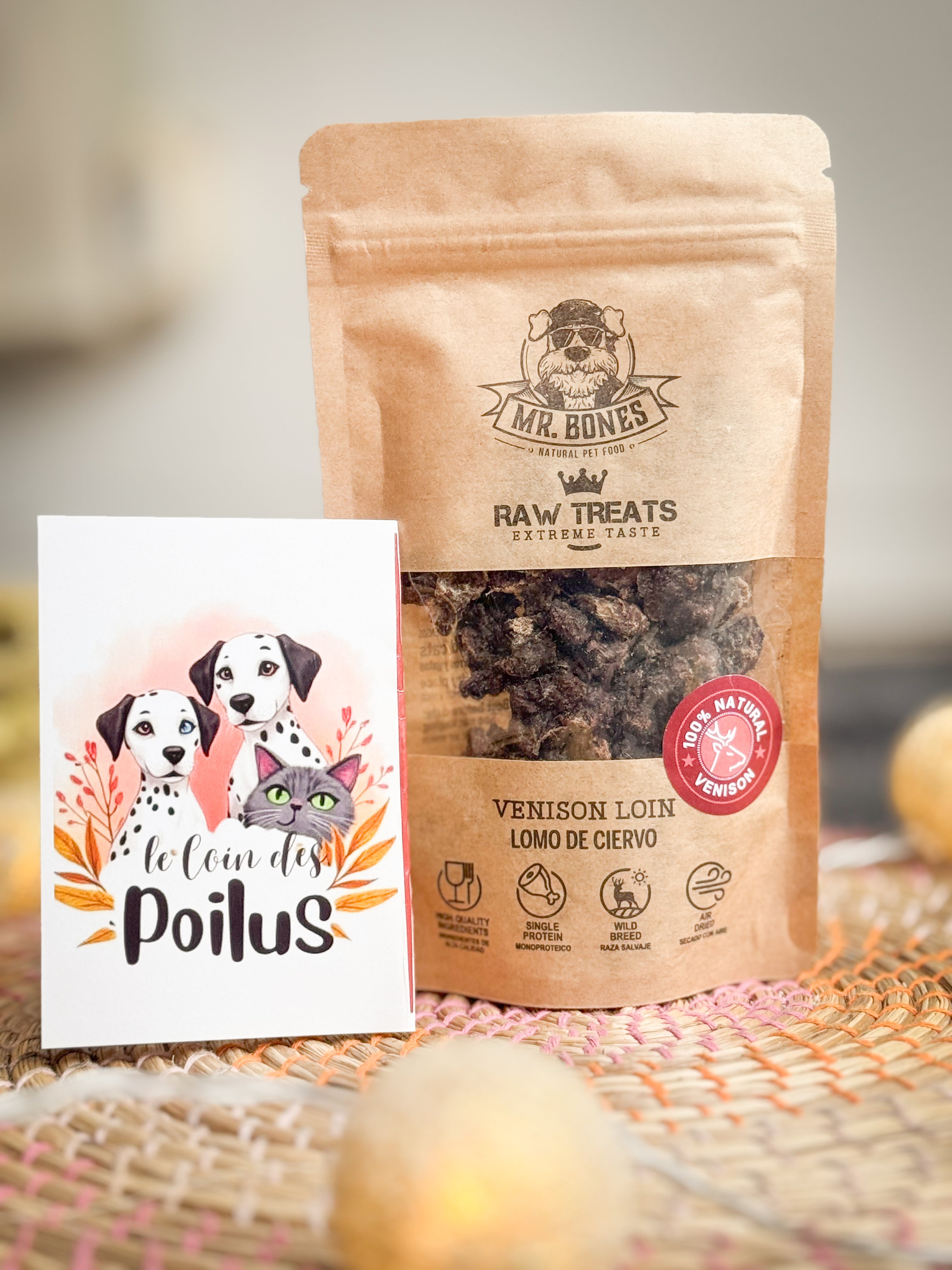 Longe de cerf - Friandises naturelles chien & chat 45g