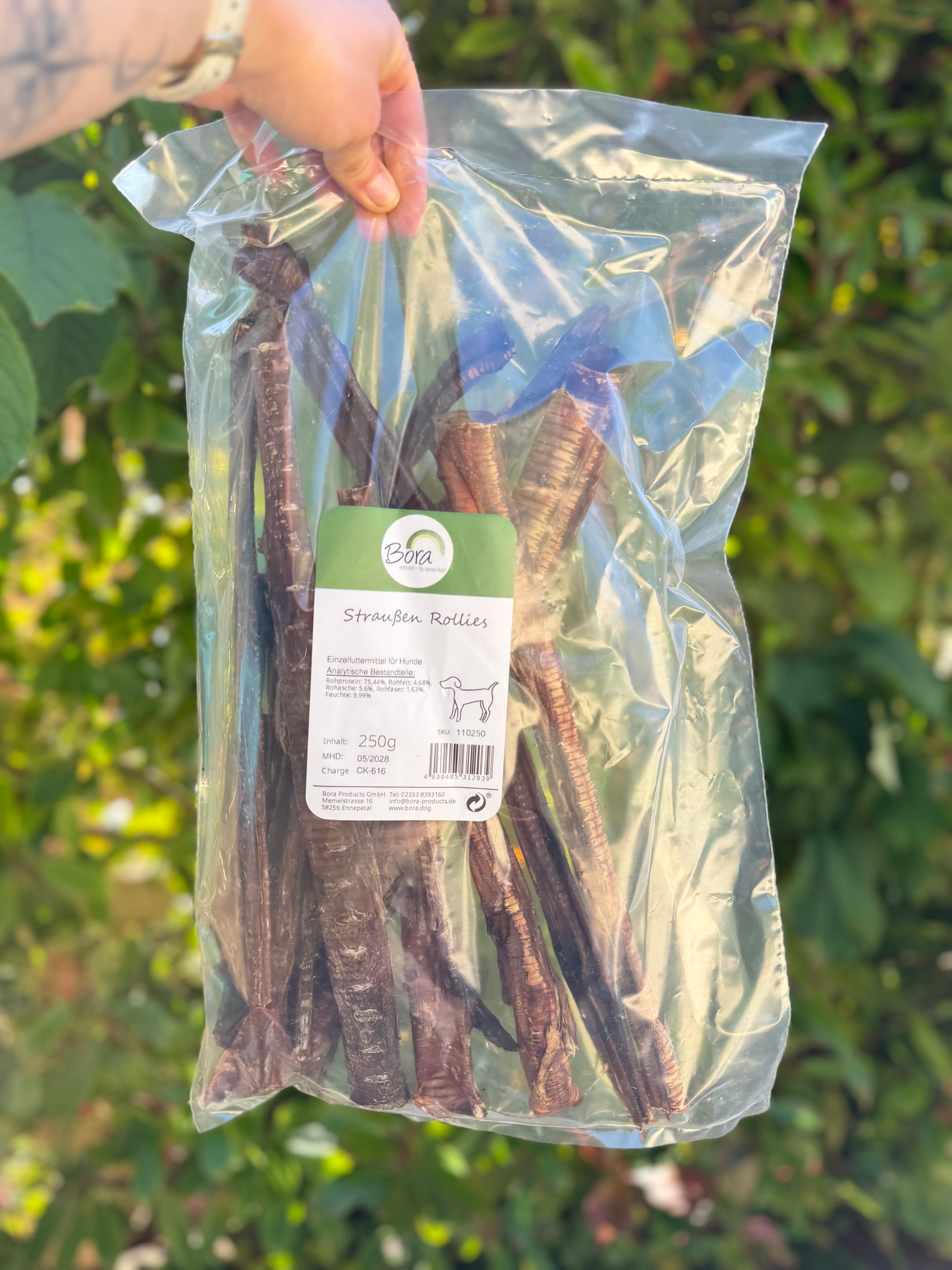Trachée d'autruche 250g - Mastication courte durée